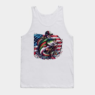 Celebrate Mardi Gras and show your love of fishing with this vibrant patriotic design Tank Top